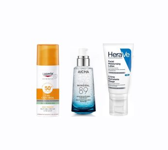 Herave+AICHA+Lucerin Conjunto combinado, produto inclinado Produtos que irão expirar em breve